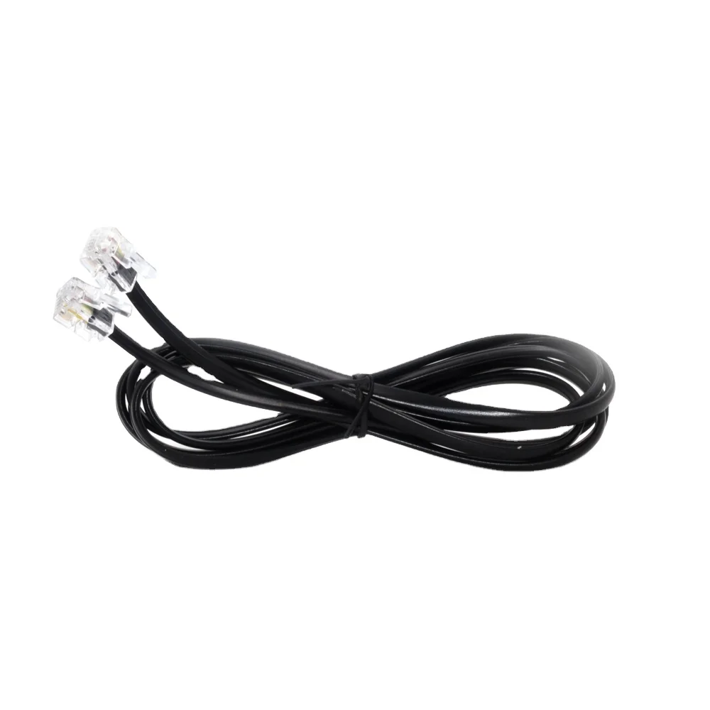 High Speed UTP Flat RJ11 4 Core Telephone jumper Cable