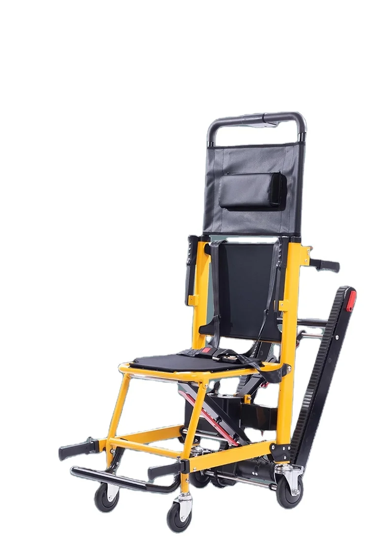 Aluminum alloy folding electric stair climbing wheelchair Light Four Wheel Disabled Electric Wheelchair climbing stair