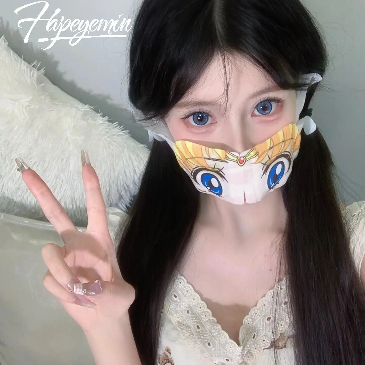 Hapeyemin big eye looking fresh circle eye colored contact lens yearly contact lenses colored contact lens