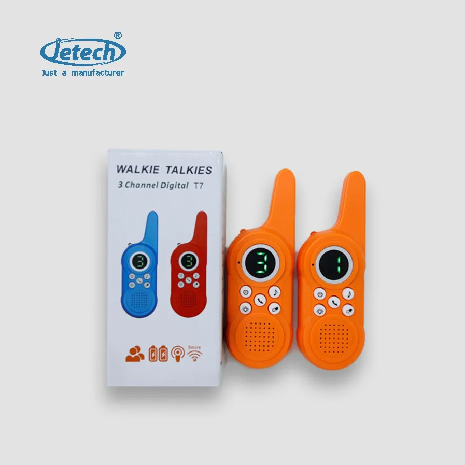 Детская рация с ручкой игрушка двухстороннее радио детская Walky Talky перезаряжаемая большой радиус действия встроенный фонарик