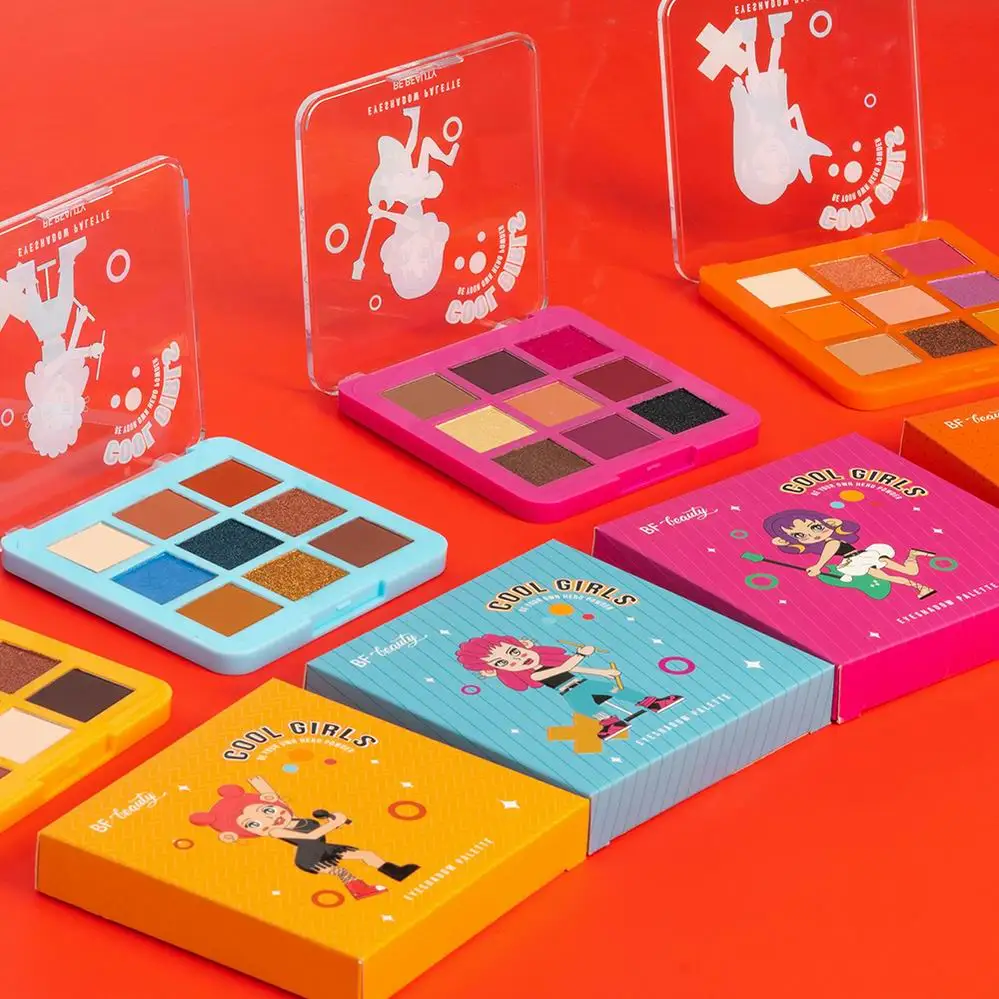 High Pigment Custom Eye Nude Rose Eyeshadow Palette Custom Cruelty Free Private Label Cool Girls Eyeshadow Palette