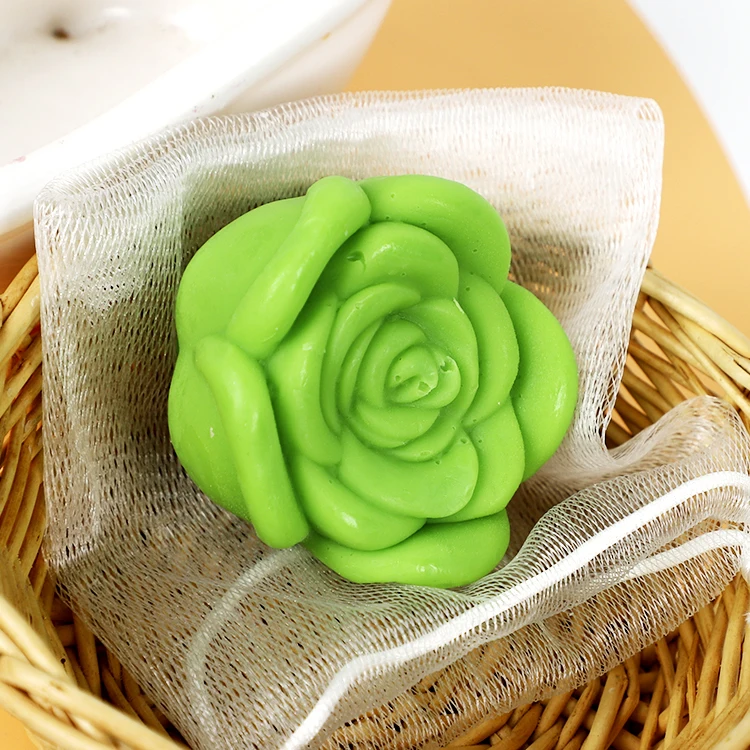 2024 New Organic Customizable High Quality Bath Soap Natural Ingredients Rose-Shaped Handmade Soap for Adults Romantic Body Use