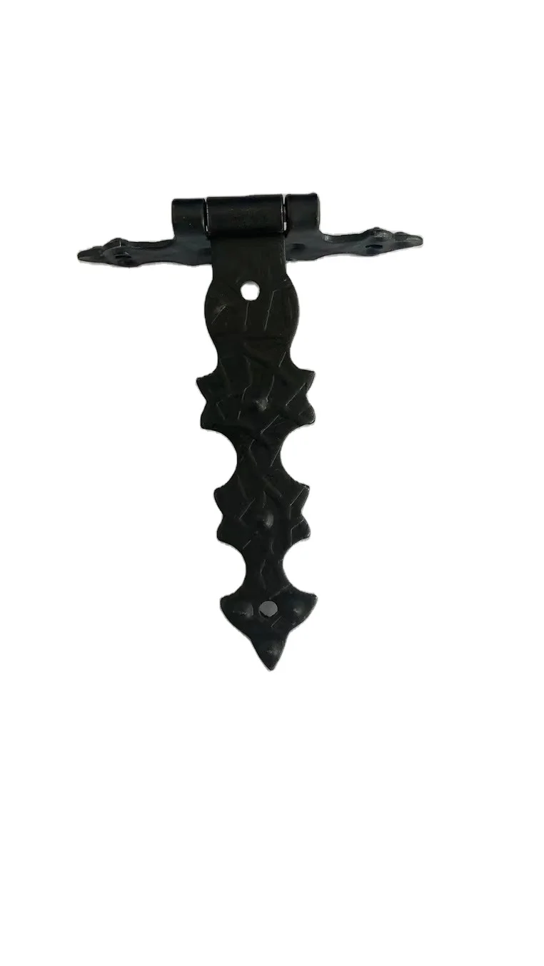 Furniture Hardware High Quality Black Steel Small Decorative Gate Hinge Tee Hinge