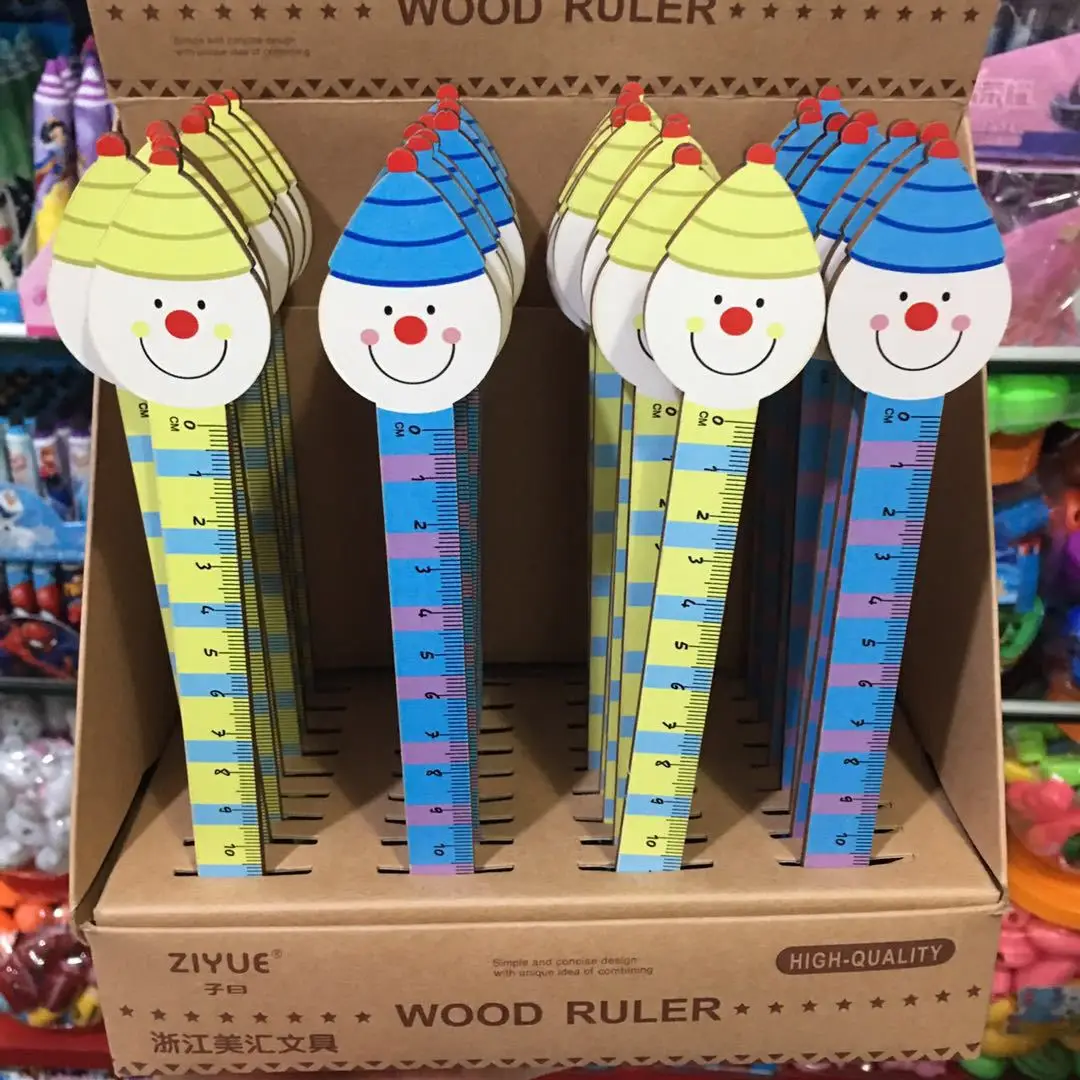 Милая линейка в форме животного милая деревянная подарок для детей школьные принадлежности