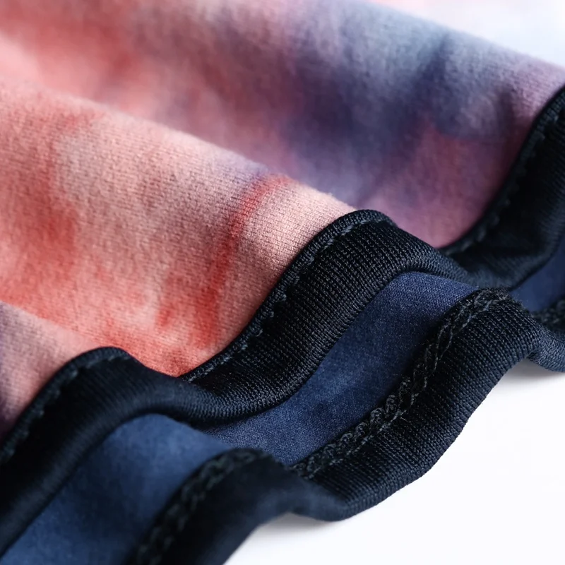 QINGLONGLIN Winter Balaclava for Men and Women High Quality Tie-Dye Milky Fleece Outdoor Sport Fashion Headwear Running Cycling