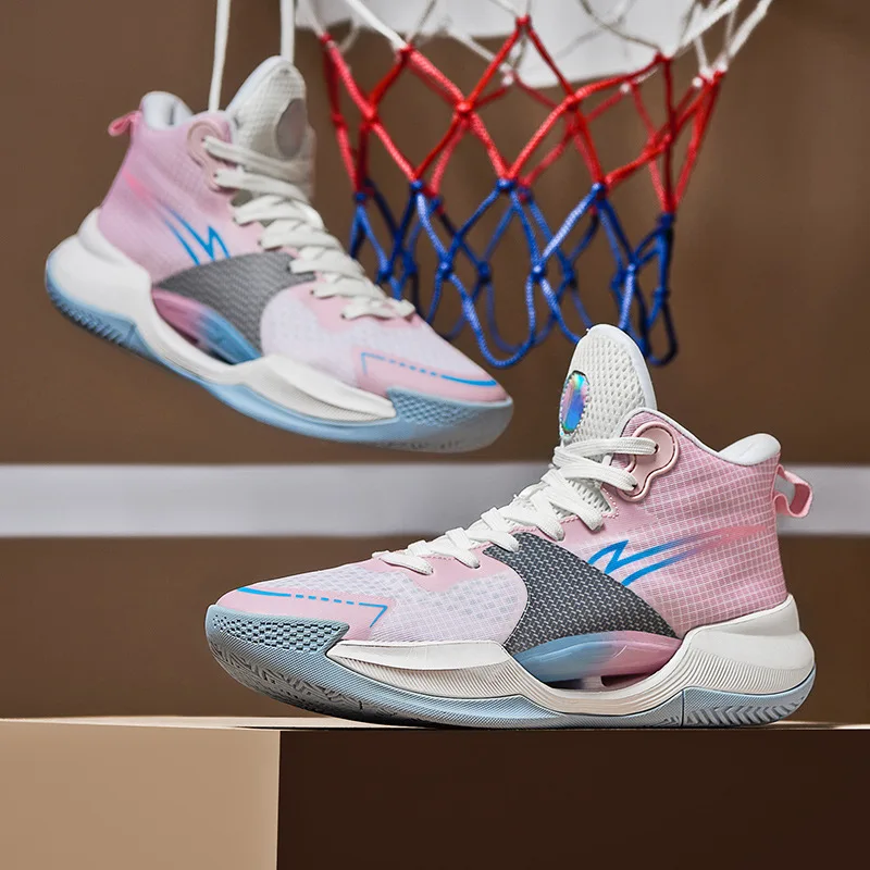 Basketball shoes 2024 new sports MD rubber soled combat sports basketball shoes