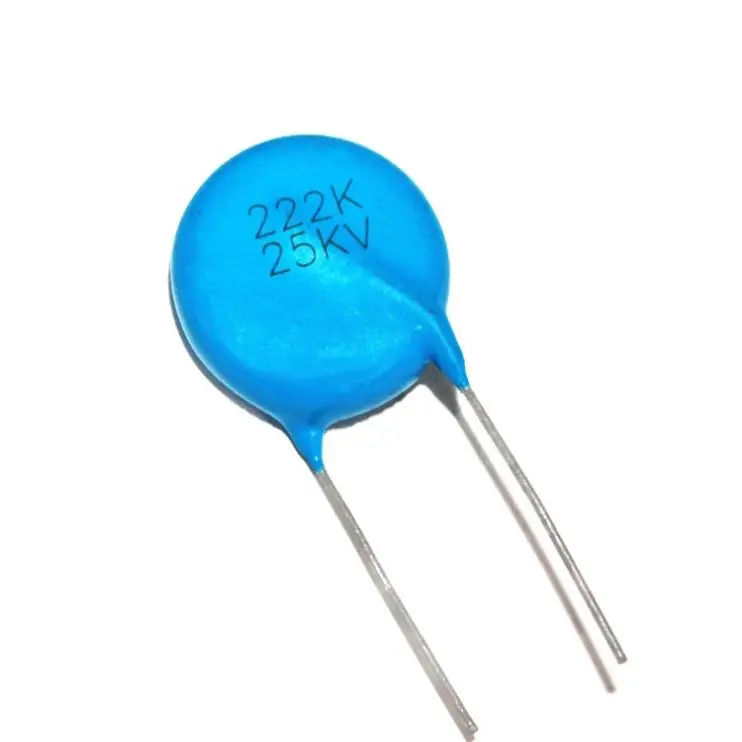China Original high Voltage Reliable 103 15kv High Voltage 25kv 222m Lead type Disc Ceramic Capacitor