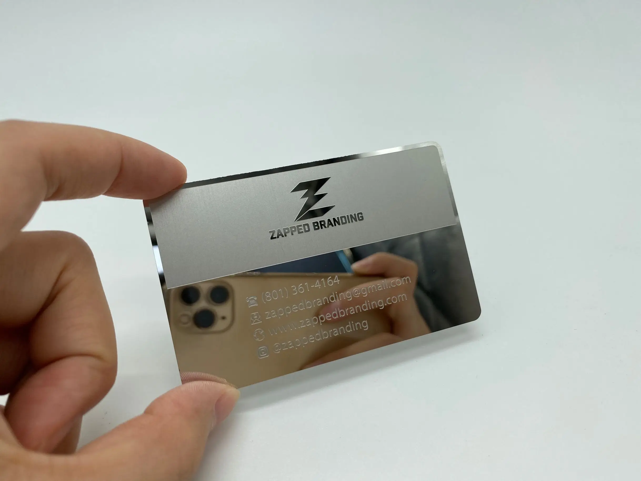 MDT metal card blanks plated matt gold colors