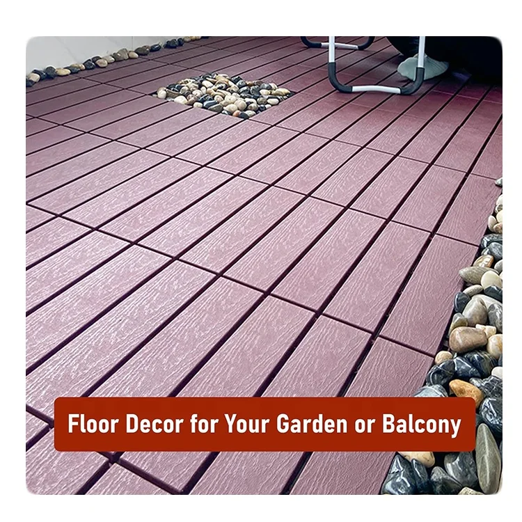 Non-slip Balcony Floor Self-assembled Plastic Flooring Suspension Splicing Decking Tile