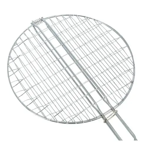 Пищевой уличный гриль для барбекю, проволочная сетка, многофункциональный круглый гриль из нержавеющей стали, проволока из углеродистой стали для барбекю