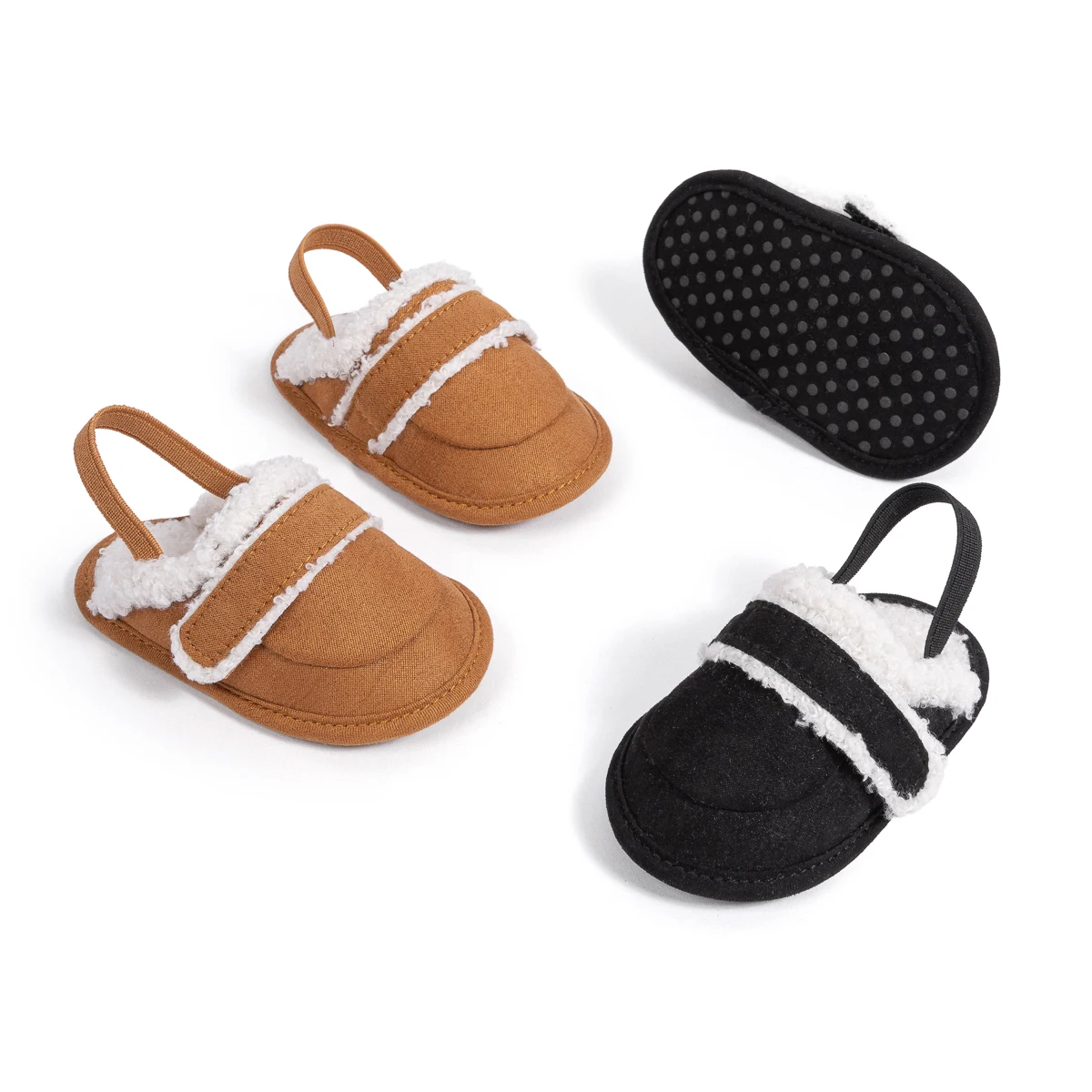 Your Design Faux Fur Slippers Soft Cozy  Non-Slip Warm Baby Sandals&Slippers Infant Shoes Infant Shoes