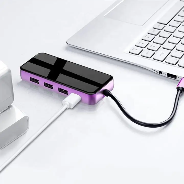 USB C Hub 8 in 1 with 4K HD+ Ethernet+USB 3.0+USB-C+SD/TF Card port multifunction type-c hub Adapter