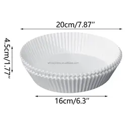 Wholesale Air Fryer Parchment Paper Liner Non-stick Greaseproof Disposable Air Fryer Paper