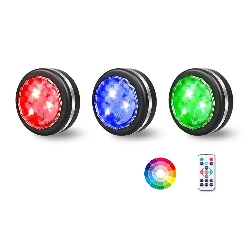 Хит продаж 16 цветов RGB-батарейки зарядка светодиодный настенный светильник с дистанционным управлением функция кругового затемнения ночник для детей в помещении