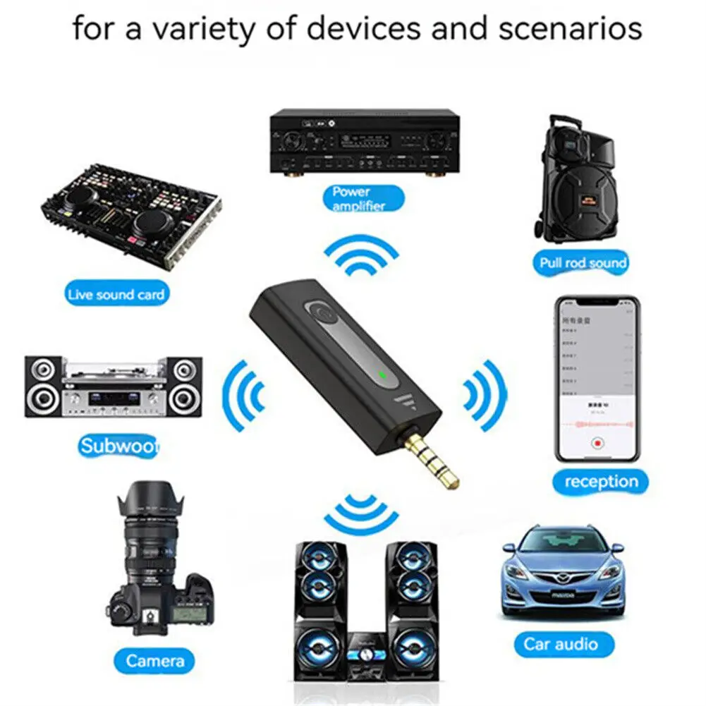 K35 Lavalier Wireless Microphone 3.5mm Round Jack Automatic Noise Reduction Cordless Outdoor Live Radio Wireless Microphone