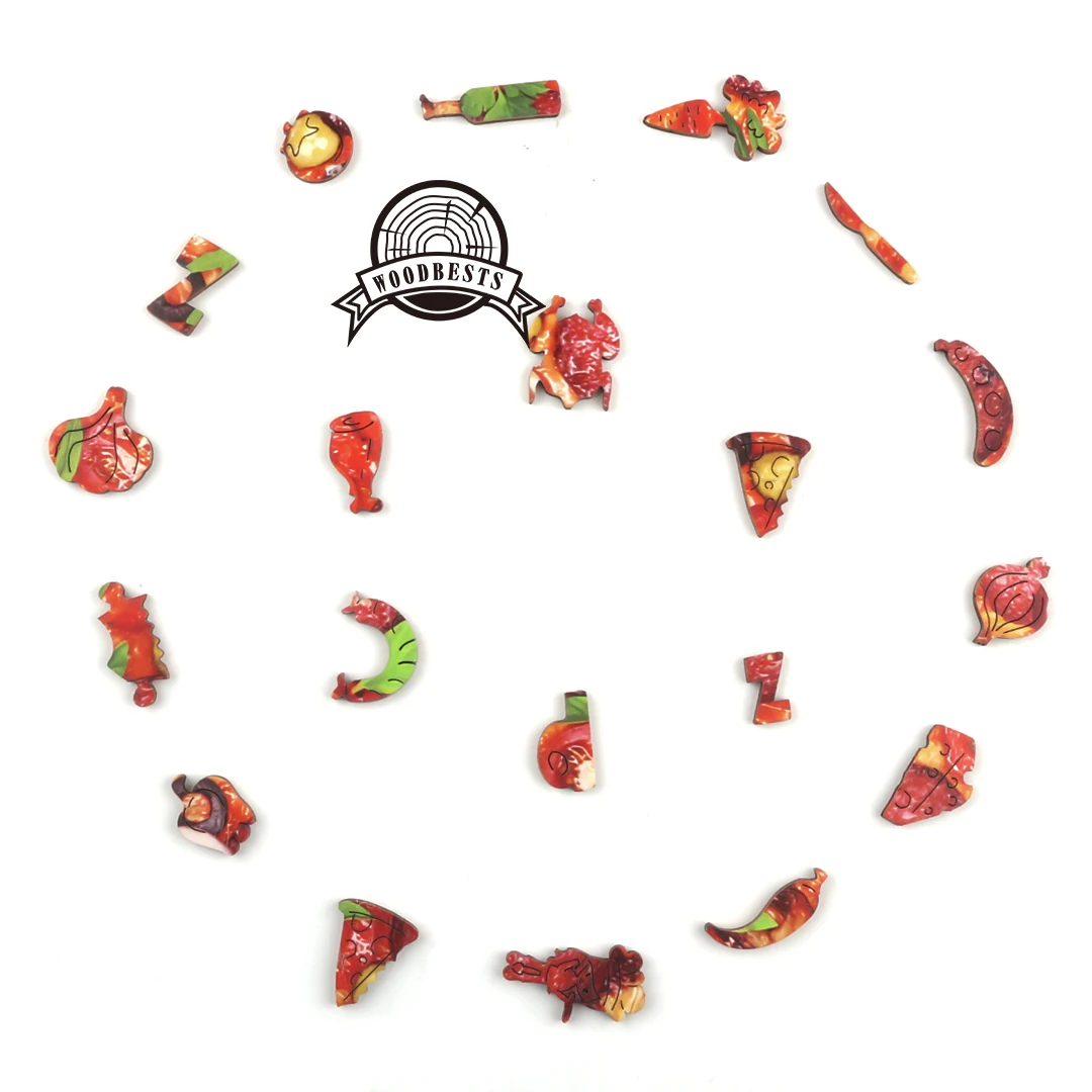 Woodbest Customized design high quality plywood jigsaw puzzles best Christmas gifts kids toys educational puzzle