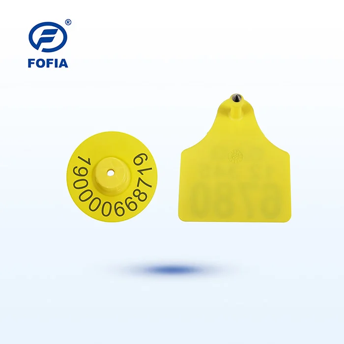 high quality cow ear tag TPU plastic livestock cattle tags RFID ear tag for cattle