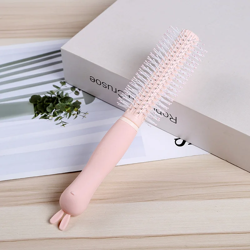 
Lirong New round l hair curling comb and wet hair brush ,soft ,customized comb 