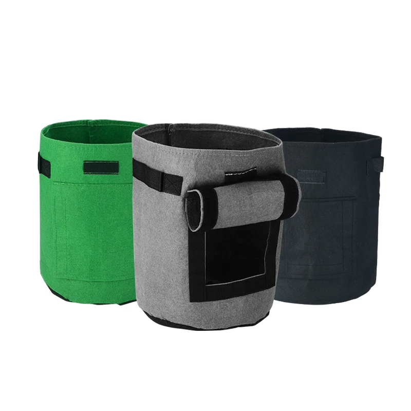 Best Selling Waterproof Non Woven Autoclavable Greenhouse Garden Strawberry Vegetable Seed Planter Big Fabric Pot Grow Bag