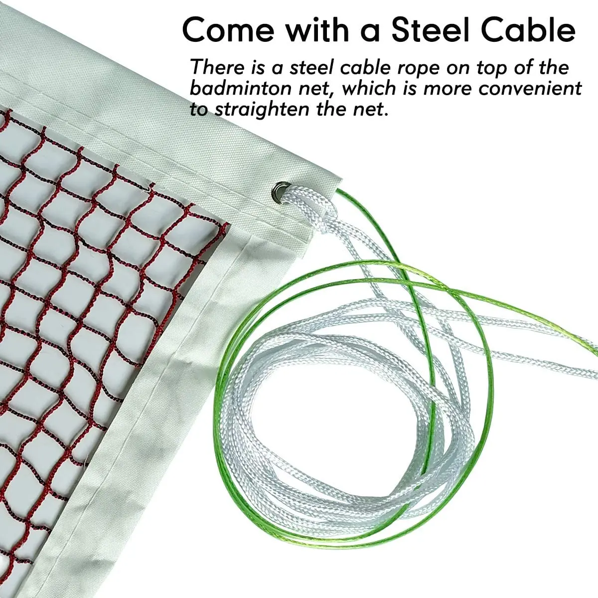 High Quality Nylon Portable Sports Badminton Nets Outdoor Indoor Re bounder tennis Net Customized foldable net