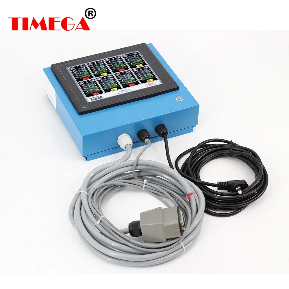 Touch screen 8 Channel sequence injection molding hot runner sequence valve gate controller  Common for oil valve and air val