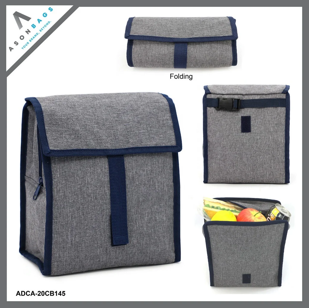 Складная сумка-холодильник, сумка для ланча с застежкой-молнией