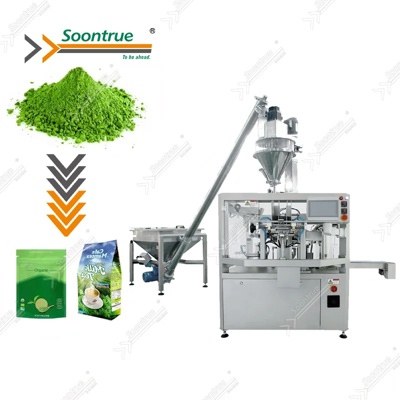 automatic 10gm to 2kg zipper pouch  dry granule food vertical weighing filling packaging machines for soontrue