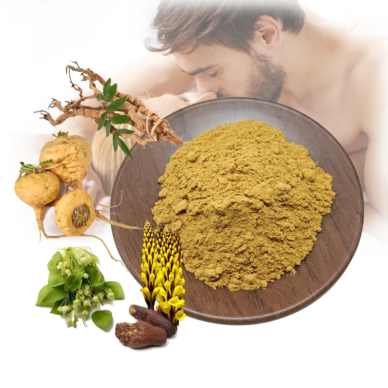 Натуральный травяной порошок для мужчин усилитель maca epimedium cistanche смесь трав секса