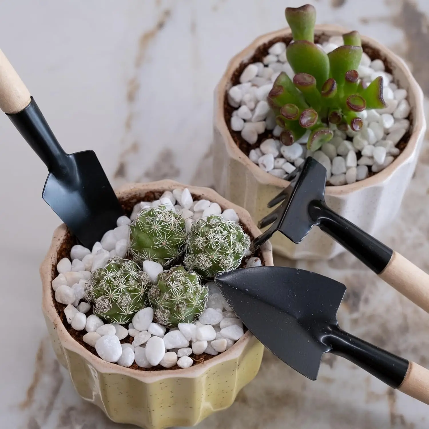 Peaktop  Mini Gardening Tools, 3pcs Portable Garden Hand Tools Set