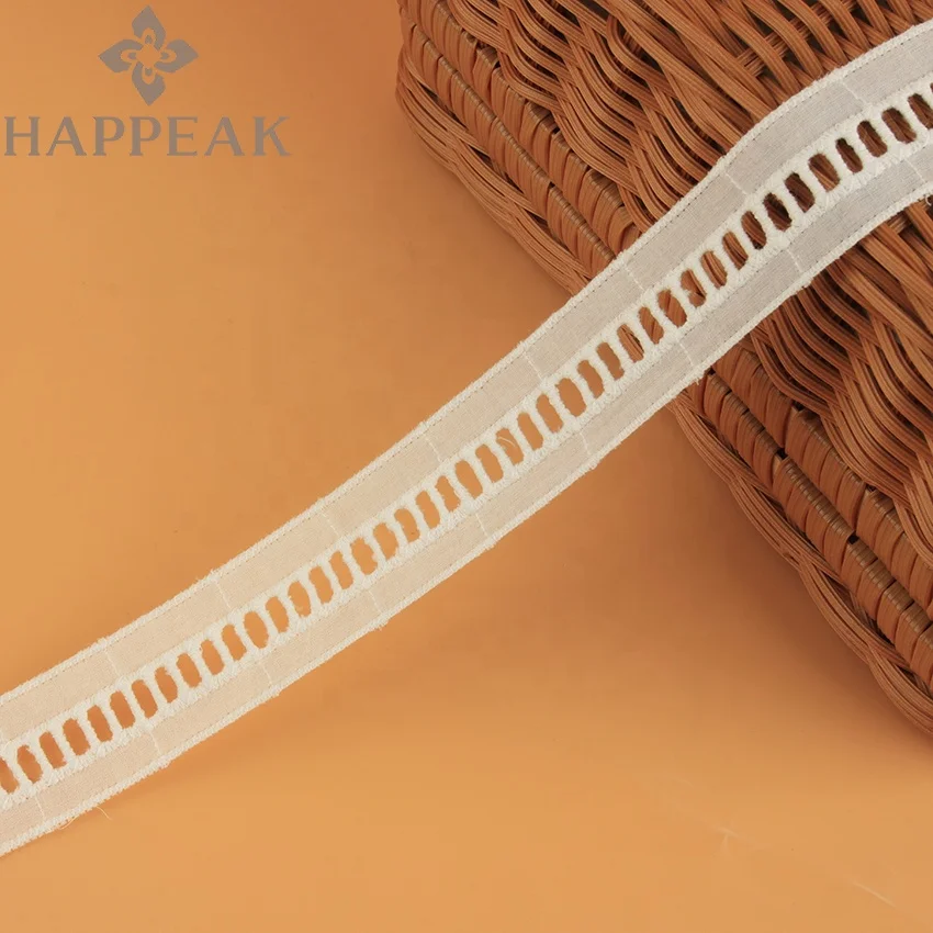 Новый дизайн, хлопчатобумажная вышивка, кружевная отделка, лента, доступны цвета на заказ, отделка Кружева для украшения нижнего белья