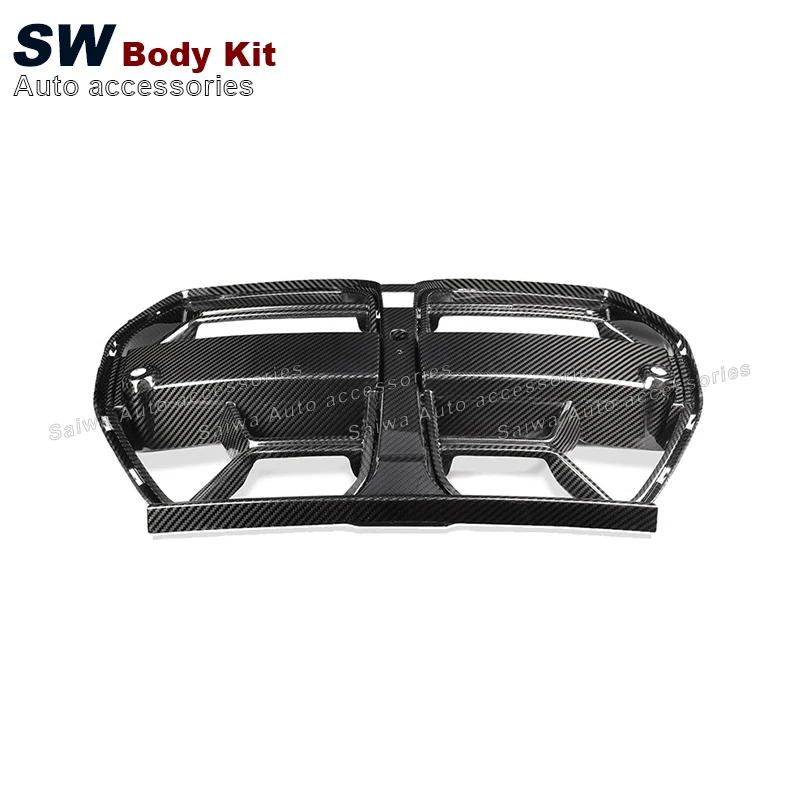 Автомобильный гриль из углеродного волокна CSL style для BMW M3 M4 G80 G82 2020-2022 автомобильный воздухозаборник