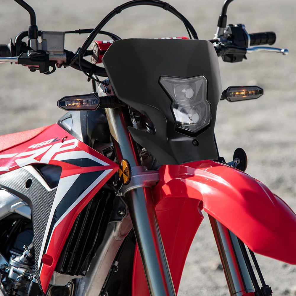 Motorcycle MX Enduro Dirt Bike LED Headlight Headlamp for H onda CRF450L CRF450XR 2019-2020