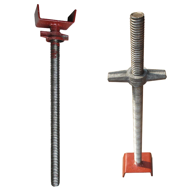 Adjustable Scaffolding U-head Base Jack Support For Galvanized Scaffold System