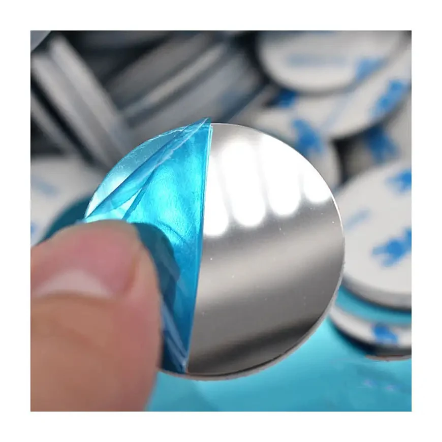 Rectangle Round original color car magnet phone holder Mount Metal Plate Sticker for Magnetic Phone Car Mount Holder
