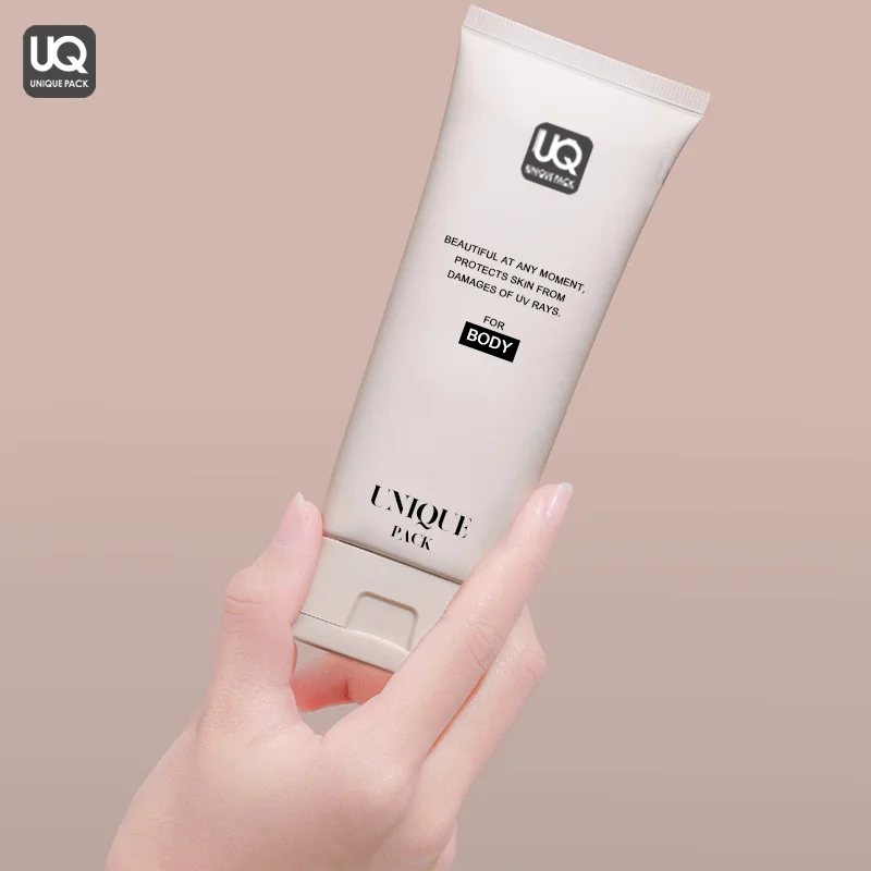 Eco Friendly Rectangle Lid Square Flip Top Caps Cosmetic Tubes Packaging For Lotion Cream Soft Squeeze Square Plastic Tube