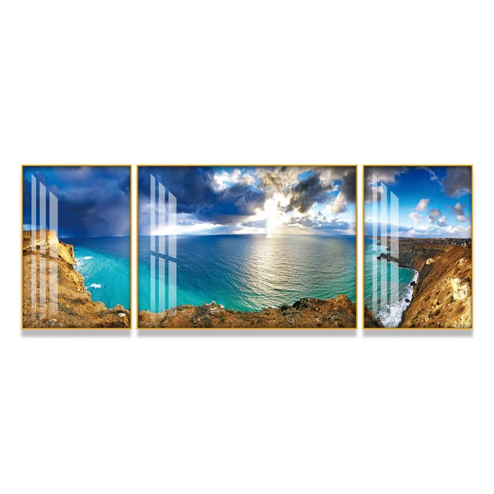 High Quality Acrylic Decor Painting Cuadro Acrilico Wall Prints Landscape Frameless Acrylic Painting Canvas Art for Living Room