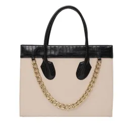 RTS Stock bolsas Women Fashion Handbags Crocodile Hand Bag Chains Large Capacity Structured Bags PU Leather Handbag For Ladies