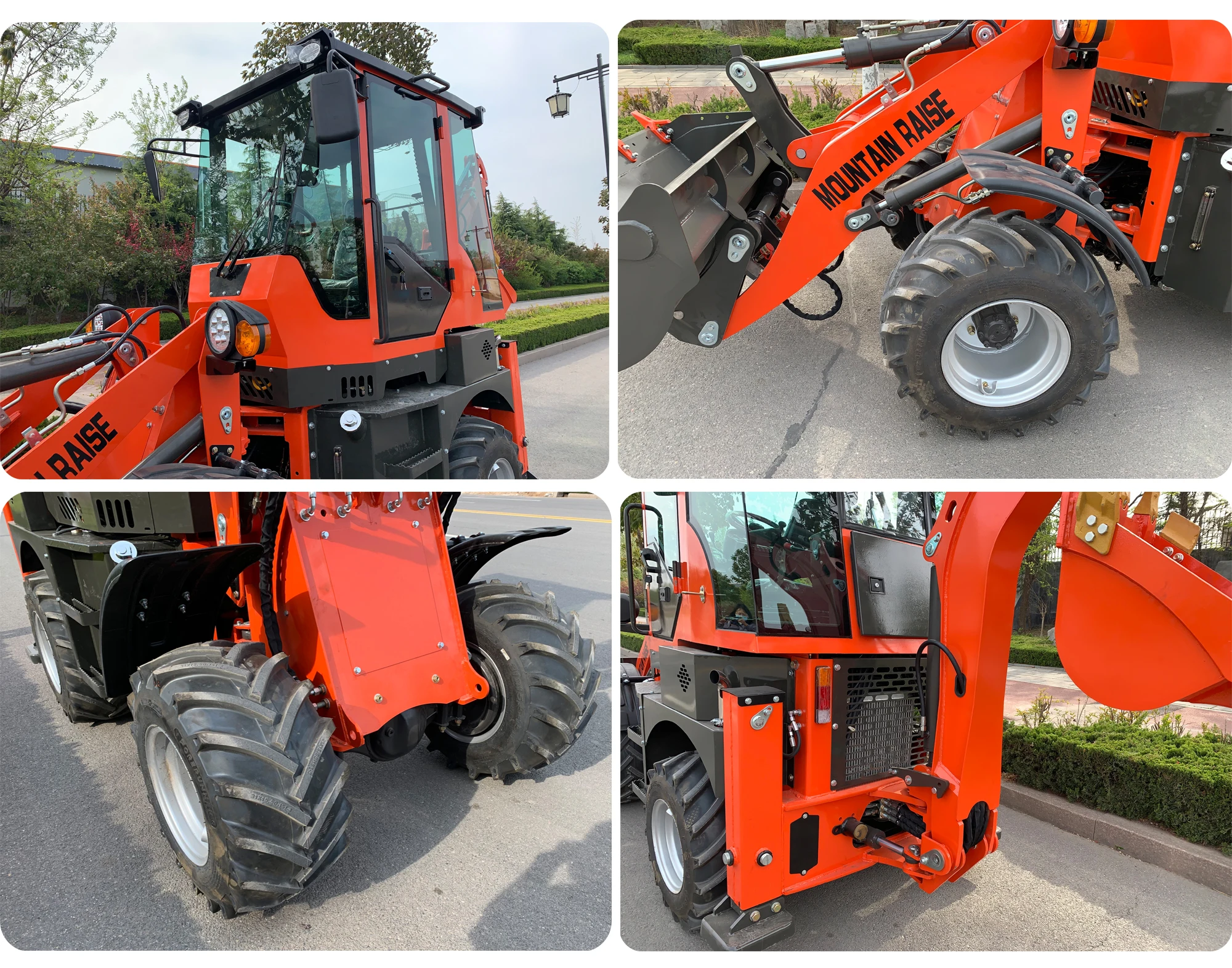 Shandong 1ton mini backhoe loader small tractor loader for sale