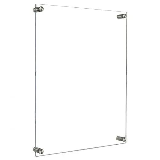 Wall Decoration Floating Acrylic Wall Frame with Metal Standoffs