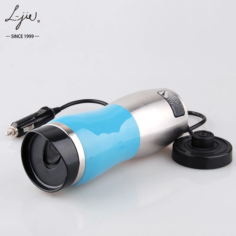 Car Electric Heating Cup Stainless Steel Kettle Customized Logo Smart Water Bottle