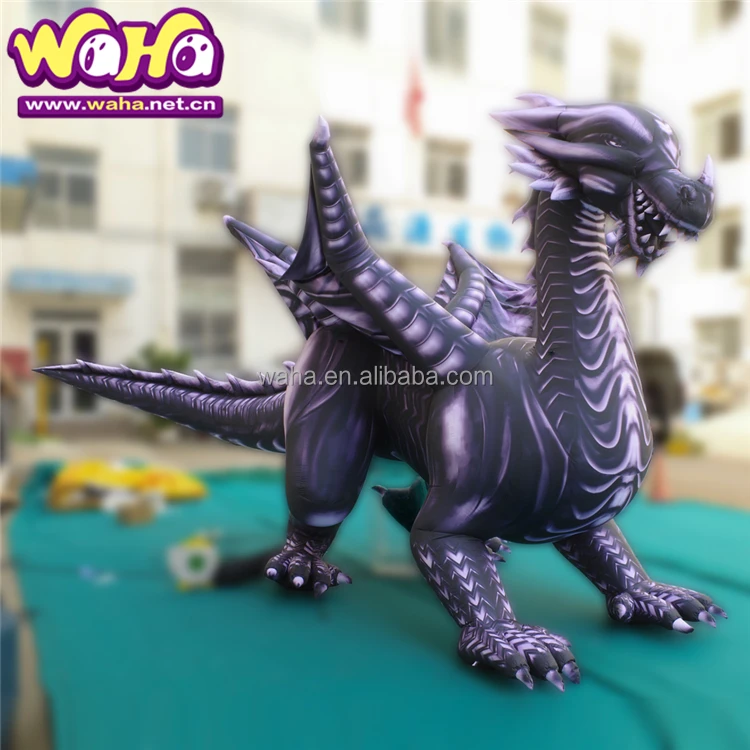 wholesale Customized Large Inflatable Dragon Model Evil Ancient Flying Dragon Balloon With Long Tail For Halloween Decoration