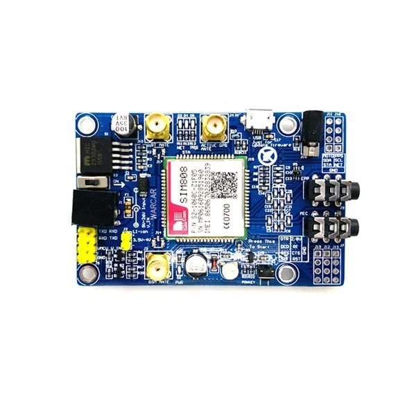 EC-Mart SIM808 модуль GSM GPRS SMS макетная плата IPX с GP антенной