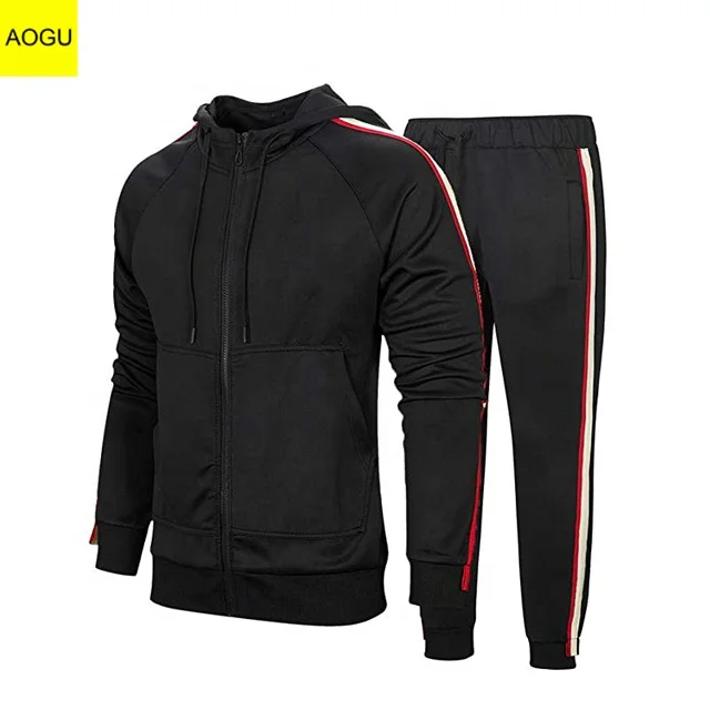 
Casual Warm Zipper Up Hoodies Pants 2 Piece Sets Jogging Wear Sports Tracksuits for Men 