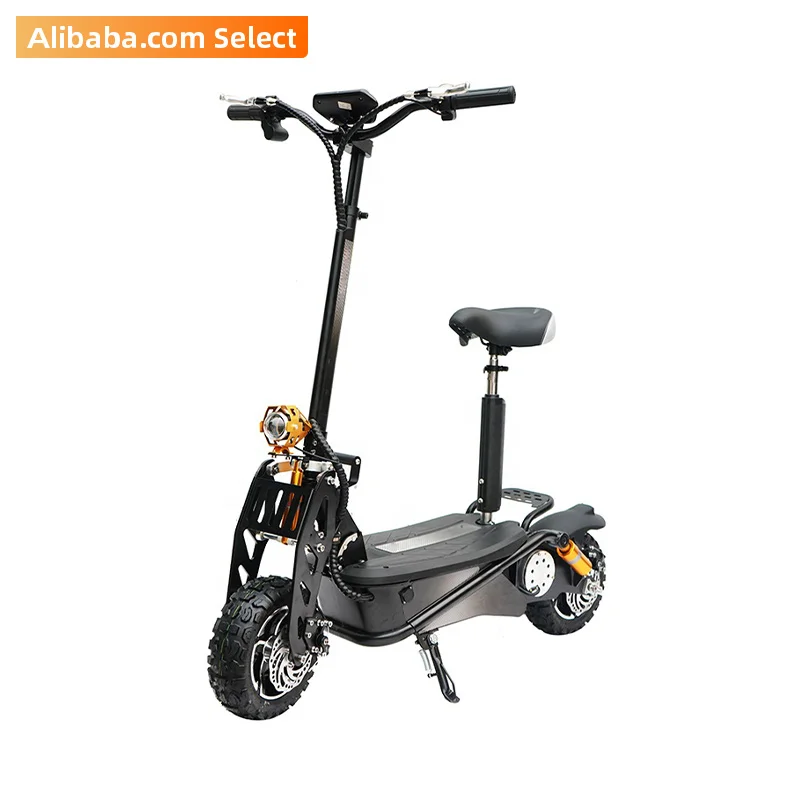 
Alibaba select 2 Wheel Electric Scooter 1600W e scooter 48V Electric Motorcycle off road electric scooter 