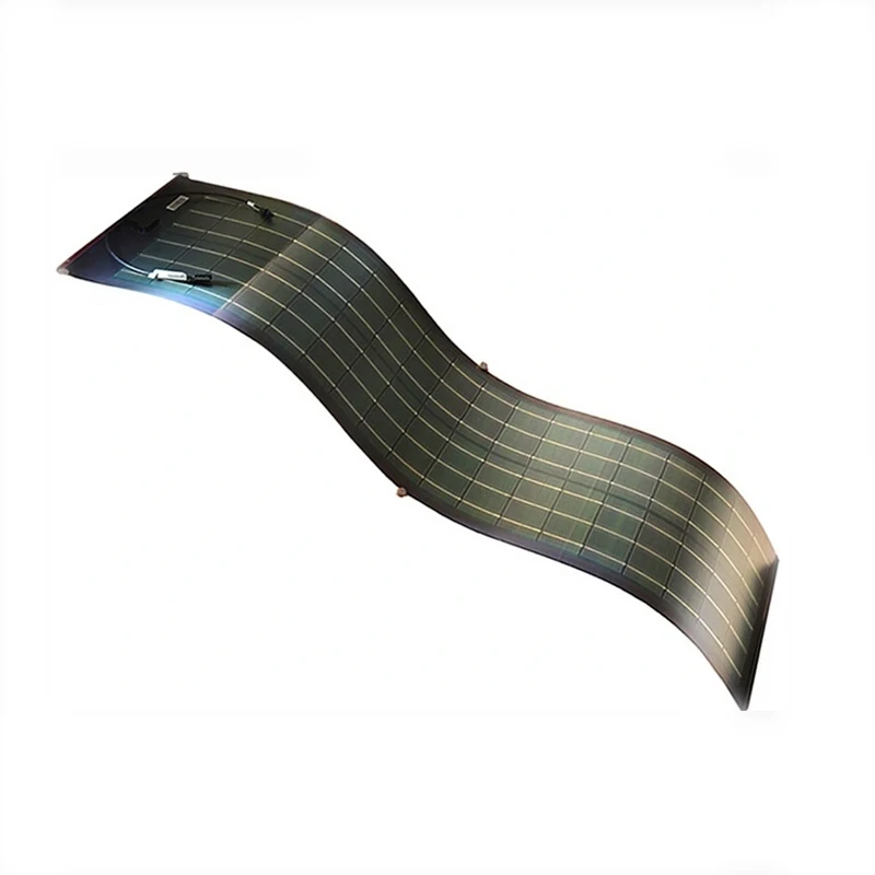 New Promotion flexible solar panel ALL BLACK 200W 18V ETFE monocrystalline cell semi flexible pv flex solar panel