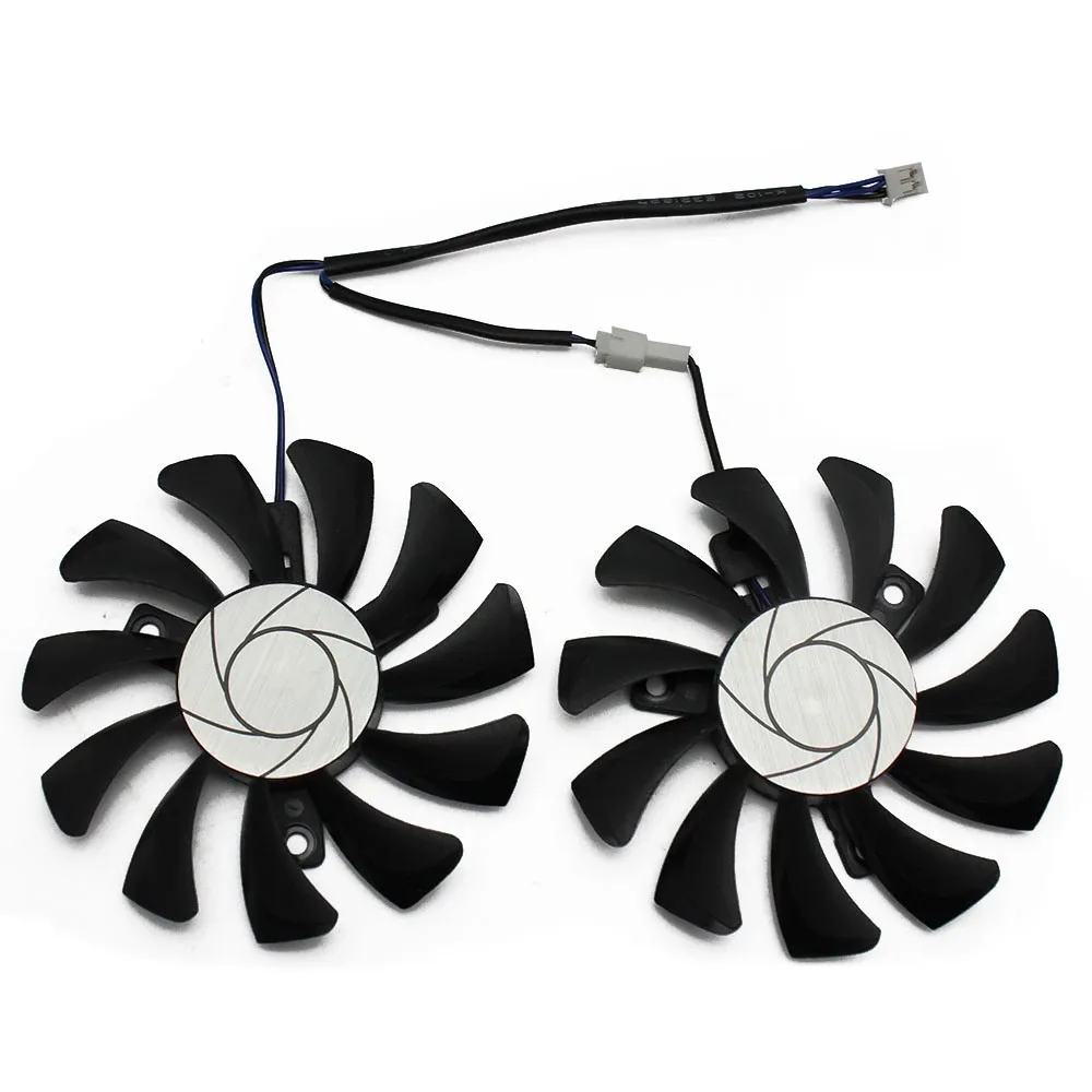 HA8010H12F-Z 75 мм 2Pin GTX1050Ti GPU радиатор двойной вентилятор для GTX 1050Ti GTX-1050-Ti-4GT-OC графическая карта Вентилятор охлаждения