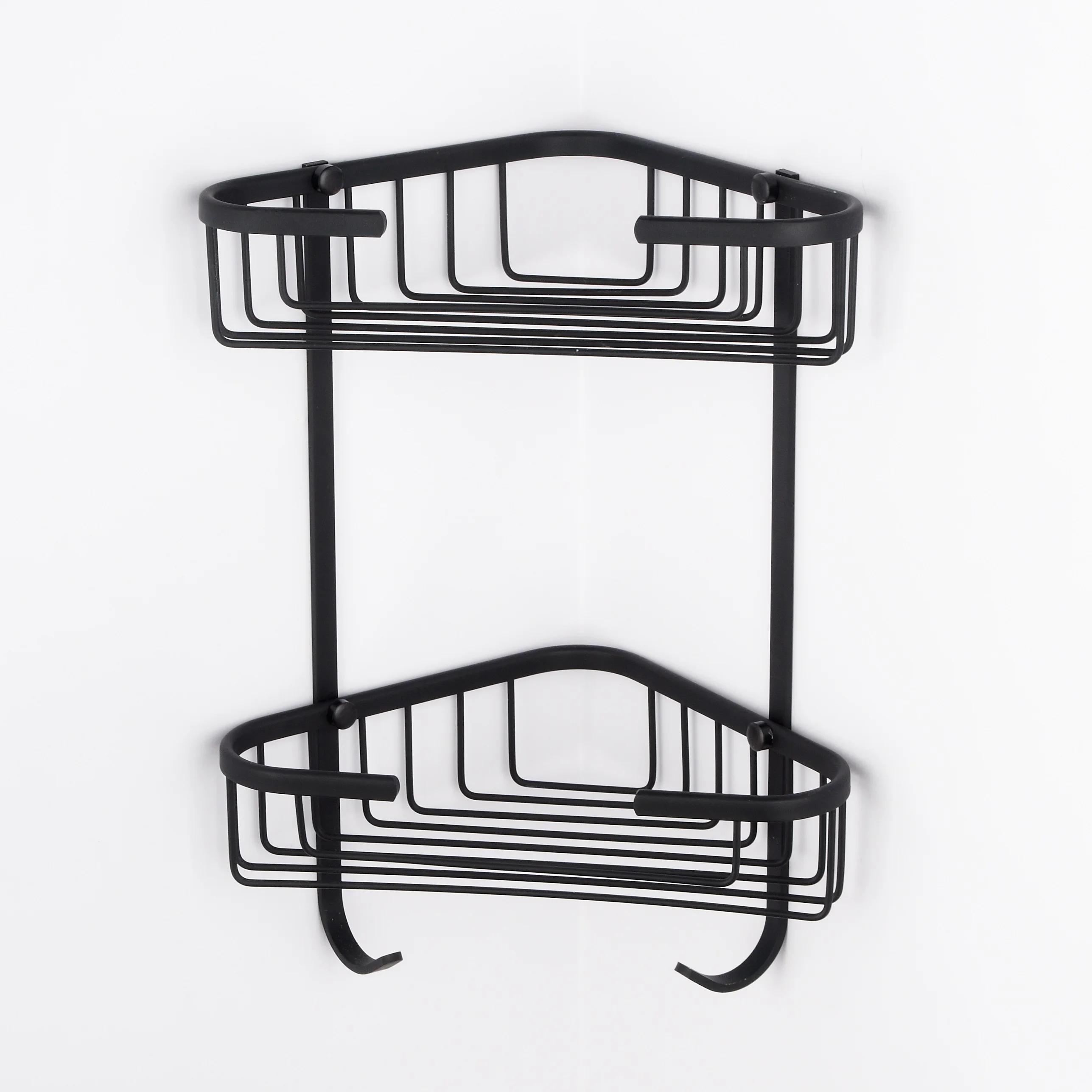 Triangle Bathroom Basket Shower Organizer Bath Shelf Rack Soap Container Corner Basket