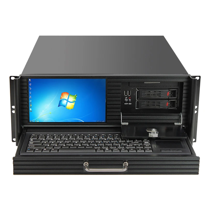 Корпус для сервера IPC 2 секции 4U KVM с замком, корпус для промышленного ПК, корпус для сервера хранения 4u с atx psu