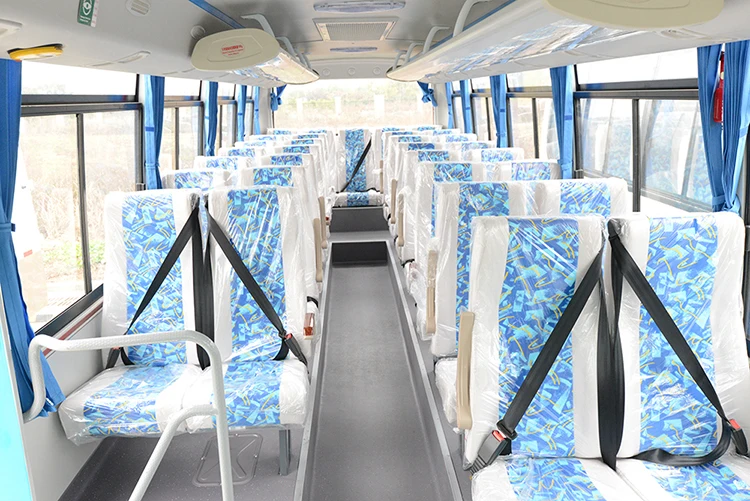 China manufactory dongfeng airport shuttle bus new 33 seater passenger manual 100km/h coach city