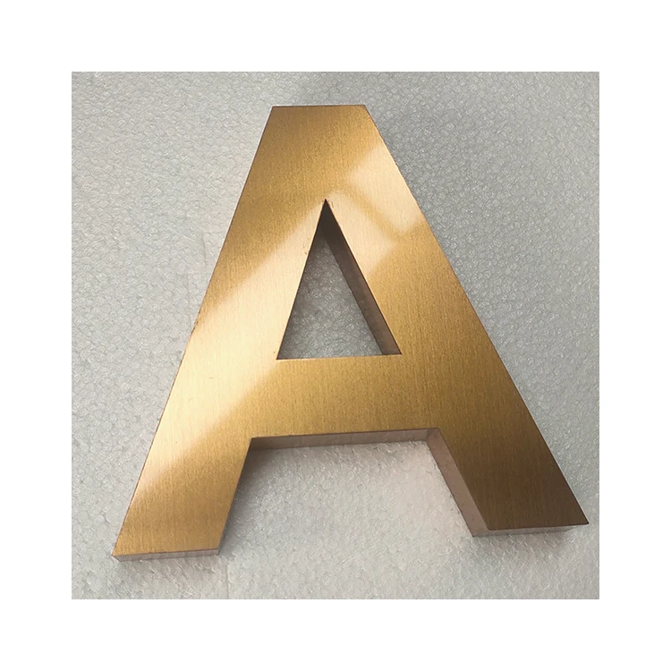 Factory Free Design Outdoor 3D Large Decorative Letters Metal Letters
